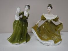 Two Royal Doulton ladies, HN2378, 'Simone', together with HN2329,