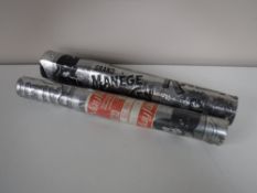 Two rolls of Mayfair ready pasted polyester foil wall covering