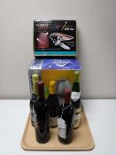 Five bottles of various wine to include Combelle Chardonnay vintage 1996,