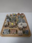 A tray containing fourteen Liliput cottages,