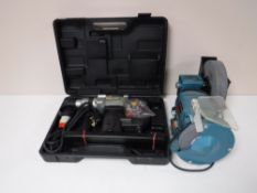 A cased direct power drill,