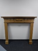 A 20th century pine fire surround