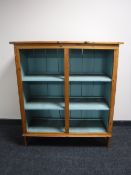 A set of pine bookshelves