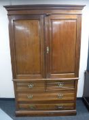 An Edwardian mahogany press