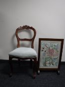 A Victorian style dining chair,