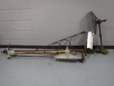 Three late 19th/early 20th century street light brackets,