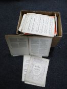 A box of 20th century sheet music