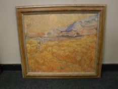 An artagraph edition : 'The View Across a Corn Field', framed,
