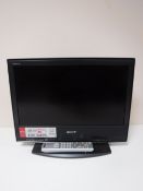 A Sony Bravia 20 inch LCD TV with remote
