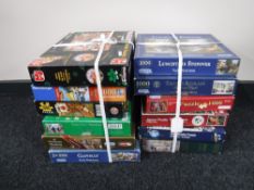 Two bundles of jigsaws