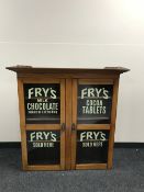 An Edwardian mahogany double door bookcase,