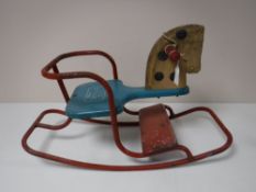 A mid twentieth century Triang Gee-Gee child's rocking horse