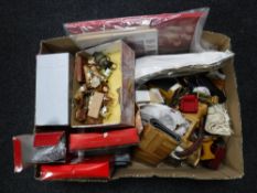 A box containing dolls furniture