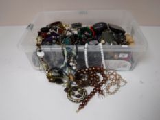 A box of costume jewellery