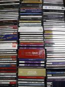 A box containing approximately 300 CD's, easy listening,