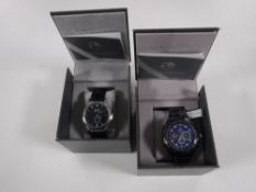 Two boxed gents Globenfeld wristwatches
