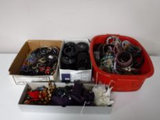 A box of costume jewellery