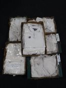 Six boxes containing cricket whites