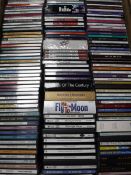 A box containing approximately 300 CD's, easy listening,