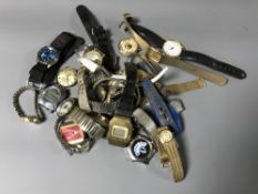 A collection of various wrist watches (Q)