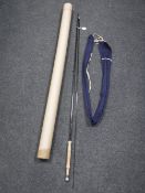 A Richard Walker - Farnborough, two piece fishing rod, 282 cm, sleeved.