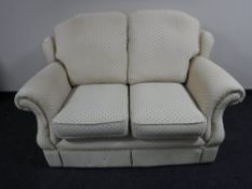 A contemporary two seater settee