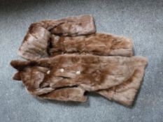 A lady's Coney fur coat retailed by Karter of Scotland