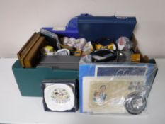 A box containing early 20th century British Encyclopaedia, 20th century novels,