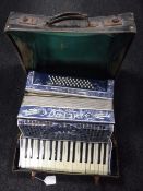 A cased Pietro accordion