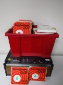 A Uher Royal Deluxe reel to reel player together with a box of reels