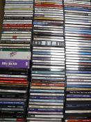 A box containing approximately 300 CD's, easy listening,