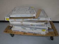 Six boxed flatpack kitchen units