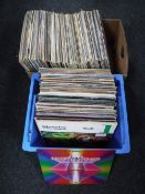 Two boxes of LP records, mainly 70's and 80's, Spencer Davis, The Who,
