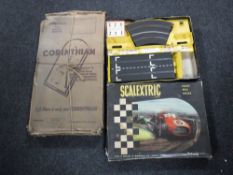 A boxed vintage Corinthian Bagatelle game,