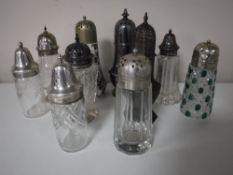 A collection of eleven 20th century sugar sifters