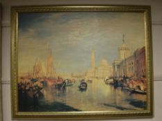 An Artagraph edition : Venetian canal scene, framed.