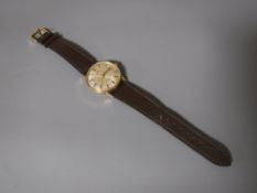 A vintage Omega Seamaster 600 Gentleman's wrist watch on brown leather strap CONDITION