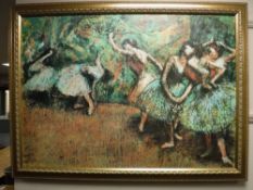 An Artagraph edition : Ballet dancers, framed.