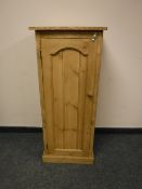 A reclaimed pine single door cabinet,