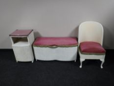 A three piece loom set comprising of bedroom chair,