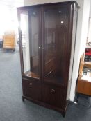 A Stag Minstrel double door glazed bookcase