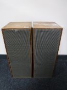 A pair of teak cased ITT speakers