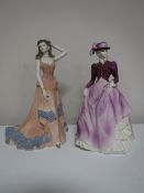 Two Coalport figurines 'Age of Elegance, Hyde Park' and 'Age of Elegance,