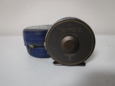 A Hardy fishing reel - The Golden Prince 7/8, cased.