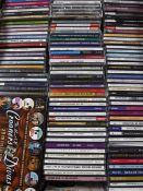 A box containing approximately 300 CD's, easy listening,