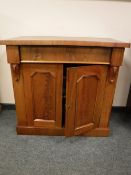 A Victorian mahogany double door cabinet,