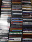 A box containing approximately 300 CD's, easy listening,
