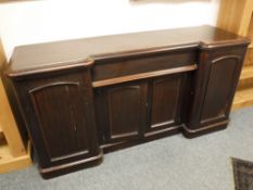 A Victorian inverted breakfronted sideboard,