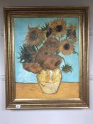 An artagraph edition - 'Sunflowers in a Vase', 56cm x 70cm,
