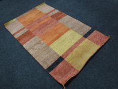 A contemporary woollen rug from the Piazza collection